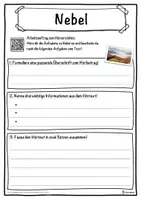 Vorschau - Unterrichtsreihen - Nebel Lückentext mit Wortspeicher Hörverstehen und Suchsel - Seite 3