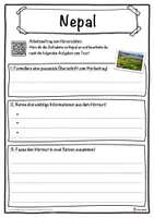 Vorschau - Unterrichtsreihen - Nepal Lückentext mit Wortspeicher Hörverstehen und Suchsel - Seite 3