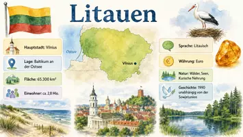 Vorschau - Arbeitsblätter - Arbeitsblätter zum Thema "Litauen" + Lösung & MP3 + Infografik - Seite 3