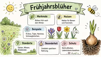 Vorschau - Arbeitsblätter - Arbeitsblätter zum Thema "Frühjahrsblüher" + Lösung & MP3 + Infografik - Seite 1