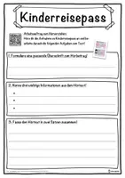 Vorschau - Unterrichtsreihen - Kinderreisepass Lückentext mit Wortspeicher Hörverstehen und Suchsel - Seite 3