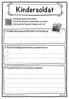 Vorschau - Unterrichtsreihen - Kindersoldat Lückentext mit Wortspeicher Hörverstehen und Suchsel - Seite 3