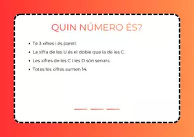 Vista previa - Juegos / Gamificación - QUIN NÚMERO ÉS? SEGUEIX LES PISTES - página 3