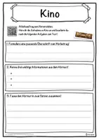 Vorschau - Unterrichtsreihen - Kino Lückentext mit Wortspeicher Hörverstehen und Suchsel - Seite 3