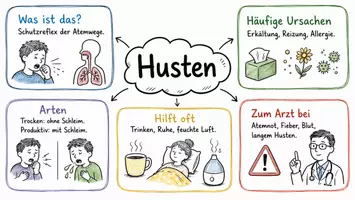 Vorschau - Arbeitsblätter - Lernplakat + Arbeitsblätter zum Thema "Husten" + Lösung & MP3 + Infografik - Seite 2