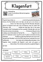 Vorschau - Unterrichtsreihen - Klagenfurt Lückentext mit Wortspeicher Hörverstehen und Suchsel - Seite 1