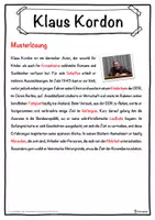 Vorschau - Unterrichtsreihen - Klaus Kordon Lückentext mit Wortspeicher Hörverstehen und Suchsel - Seite 2