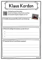 Vorschau - Unterrichtsreihen - Klaus Kordon Lückentext mit Wortspeicher Hörverstehen und Suchsel - Seite 3