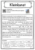 Vorschau - Unterrichtsreihen - Kleinkunst Lückentext mit Wortspeicher Hörverstehen und Suchsel - Seite 1