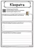 Vorschau - Unterrichtsreihen - Kleopatra Lückentext mit Wortspeicher Hörverstehen und Suchsel - Seite 3