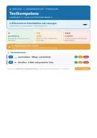 Vorschau - Arbeitsblätter - Englisch 5 Gymnasium - Textkompetenz - Deckblatt