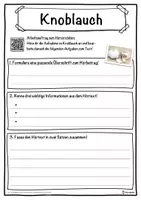 Vorschau - Unterrichtsreihen - Knoblauch Lückentext mit Wortspeicher Hörverstehen und Suchsel - Seite 3