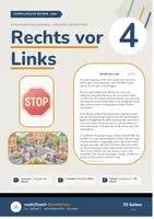 Vorschau - Stundenentwürfe - Rechts vor Links - Klasse 4 - 3-fach differenzierter Lesetext(Stundenverlauf, Bildkarten, Aufgaben + Lösungen uvm.) - Deckblatt