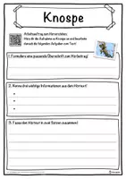 Vorschau - Unterrichtsreihen - Knospe Lückentext mit Wortspeicher Hörverstehen und Suchsel - Seite 3
