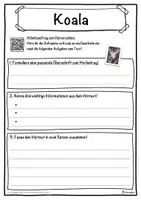 Vorschau - Unterrichtsreihen - Koala Lückentext mit Wortspeicher Hörverstehen und Suchsel - Seite 3