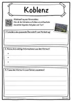 Vorschau - Unterrichtsreihen - Koblenz Lückentext mit Wortspeicher Hörverstehen und Suchsel - Seite 3