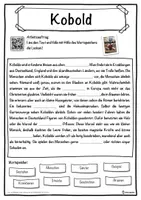 Vorschau - Unterrichtsreihen - Kobold Lückentext mit Wortspeicher Hörverstehen und Suchsel - Seite 1