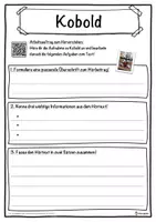 Vorschau - Unterrichtsreihen - Kobold Lückentext mit Wortspeicher Hörverstehen und Suchsel - Seite 3