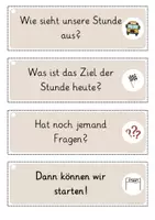 Vorschau - Aufgabenkarten - Moderationsfächer zum Stundenanfang in 10 Farben - Seite 2