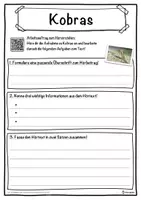 Vorschau - Unterrichtsreihen - Kobras Lückentext mit Wortspeicher Hörverstehen und Suchsel - Seite 3