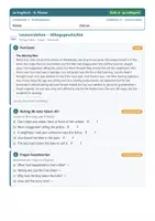 Vorschau - Arbeitsblätter - Englisch 6 Gymnasium - Textkompetenz - Deckblatt