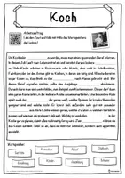 Vorschau - Unterrichtsreihen - Koch Lückentext mit Wortspeicher Hörverstehen und Suchsel - Seite 1