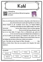 Vorschau - Unterrichtsreihen - Kohl Lückentext mit Wortspeicher Hörverstehen und Suchsel - Seite 1