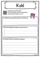 Vorschau - Unterrichtsreihen - Kohl Lückentext mit Wortspeicher Hörverstehen und Suchsel - Seite 3