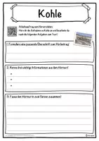 Vorschau - Unterrichtsreihen - Kohle Lückentext mit Wortspeicher Hörverstehen und Suchsel - Seite 3