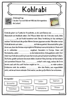 Vorschau - Unterrichtsreihen - Kohlrabi Lückentext mit Wortspeicher Hörverstehen und Suchsel - Seite 1