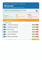 Vorschau - Arbeitsblätter - Englisch 7 Gymnasium - Wortschatz - Deckblatt