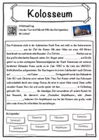 Vorschau - Unterrichtsreihen - Kolosseum Lückentext mit Wortspeicher Hörverstehen und Suchsel - Seite 1