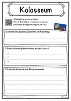Vorschau - Unterrichtsreihen - Kolosseum Lückentext mit Wortspeicher Hörverstehen und Suchsel - Seite 3