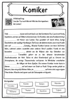 Vorschau - Unterrichtsreihen - Komiker Lückentext mit Wortspeicher Hörverstehen und Suchsel - Seite 1