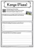 Vorschau - Unterrichtsreihen - Kongo (Fluss) Lückentext mit Wortspeicher Hörverstehen und Suchsel - Seite 3
