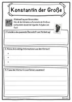 Vorschau - Unterrichtsreihen - Konstantin der Große Lückentext mit Wortspeicher Hörverstehen und Suchsel - Seite 3