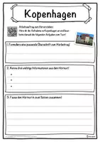 Vorschau - Unterrichtsreihen - Kopenhagen Lückentext mit Wortspeicher Hörverstehen und Suchsel - Seite 3
