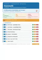 Vorschau - Arbeitsblätter - Englisch 6 Mittelschule - Grammatik - Deckblatt