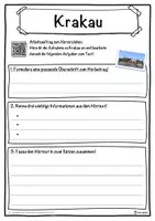 Vorschau - Unterrichtsreihen - Krakau Lückentext mit Wortspeicher Hörverstehen und Suchsel - Seite 3
