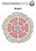 Vorschau - Arbeitsblätter - Sommer Kunst - Mandalas für die Grundschule - Seite 3