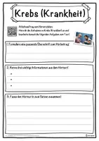 Vorschau - Unterrichtsreihen - Krebs (Krankheit) Lückentext mit Wortspeicher Hörverstehen und Suchsel - Seite 3