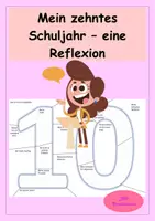 Vorschau - Arbeitsblätter - Reflexion zum Schuljahresende - Mein zehntes Schuljahr - 10. Klasse - Deckblatt