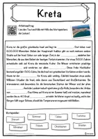 Vorschau - Unterrichtsreihen - Kreta Lückentext mit Wortspeicher Hörverstehen und Suchsel - Seite 1