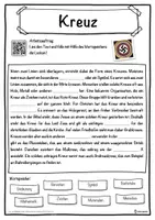 Vorschau - Unterrichtsreihen - Kreuz Lückentext mit Wortspeicher Hörverstehen und Suchsel - Seite 1