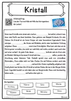 Vorschau - Unterrichtsreihen - Kristall Lückentext mit Wortspeicher Hörverstehen und Suchsel - Seite 1