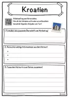 Vorschau - Unterrichtsreihen - Kroatien Lückentext mit Wortspeicher Hörverstehen und Suchsel - Seite 3
