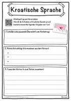 Vorschau - Unterrichtsreihen - Kroatische Sprache Lückentext mit Wortspeicher Hörverstehen und Suchsel - Seite 3
