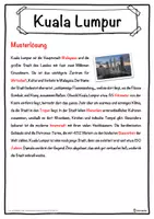 Vorschau - Unterrichtsreihen - Kuala Lumpur Lückentext mit Wortspeicher Hörverstehen und Suchsel - Seite 2
