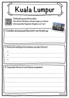 Vorschau - Unterrichtsreihen - Kuala Lumpur Lückentext mit Wortspeicher Hörverstehen und Suchsel - Seite 3