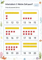 Vorschau - Arbeitsblätter - Zehner und Einer Klasse 1 – Mathematik – 5 Arbeitsblätter als PDF - Seite 3